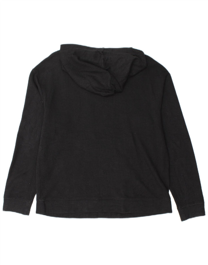 MASSIMO DUTTI Damen Kapuzenpullover UK 14 Medium Black Chevron