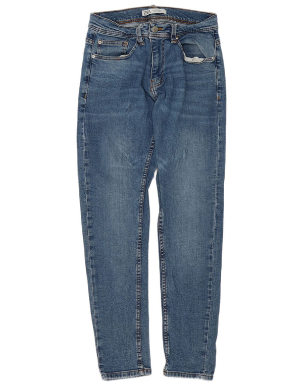 Zara Herren Slim Jeans EU 40 Medium W31 L30 Blaue Baumwolle
