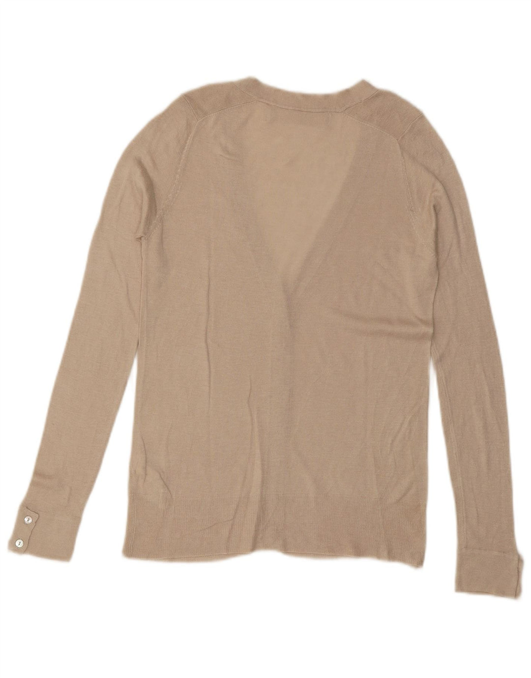 ZARA Damen-Cardigan-Pullover UK 10 Small Off White Viscose