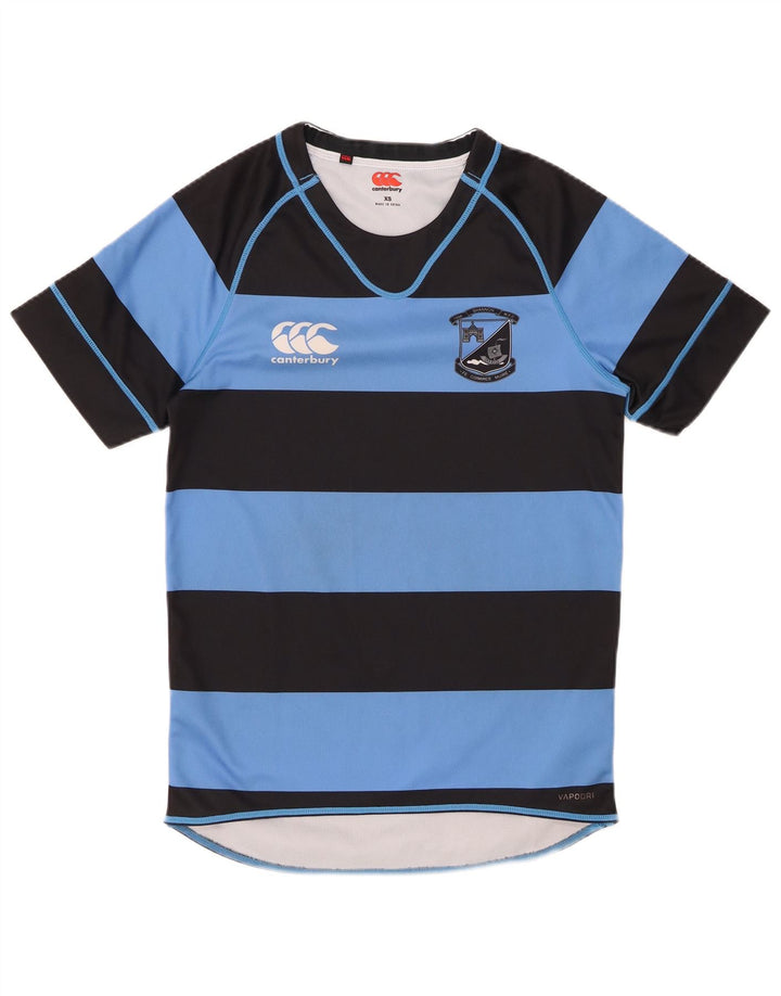 CANTERBURY Herren T-Shirt Top XS Blau gestreift Polyester