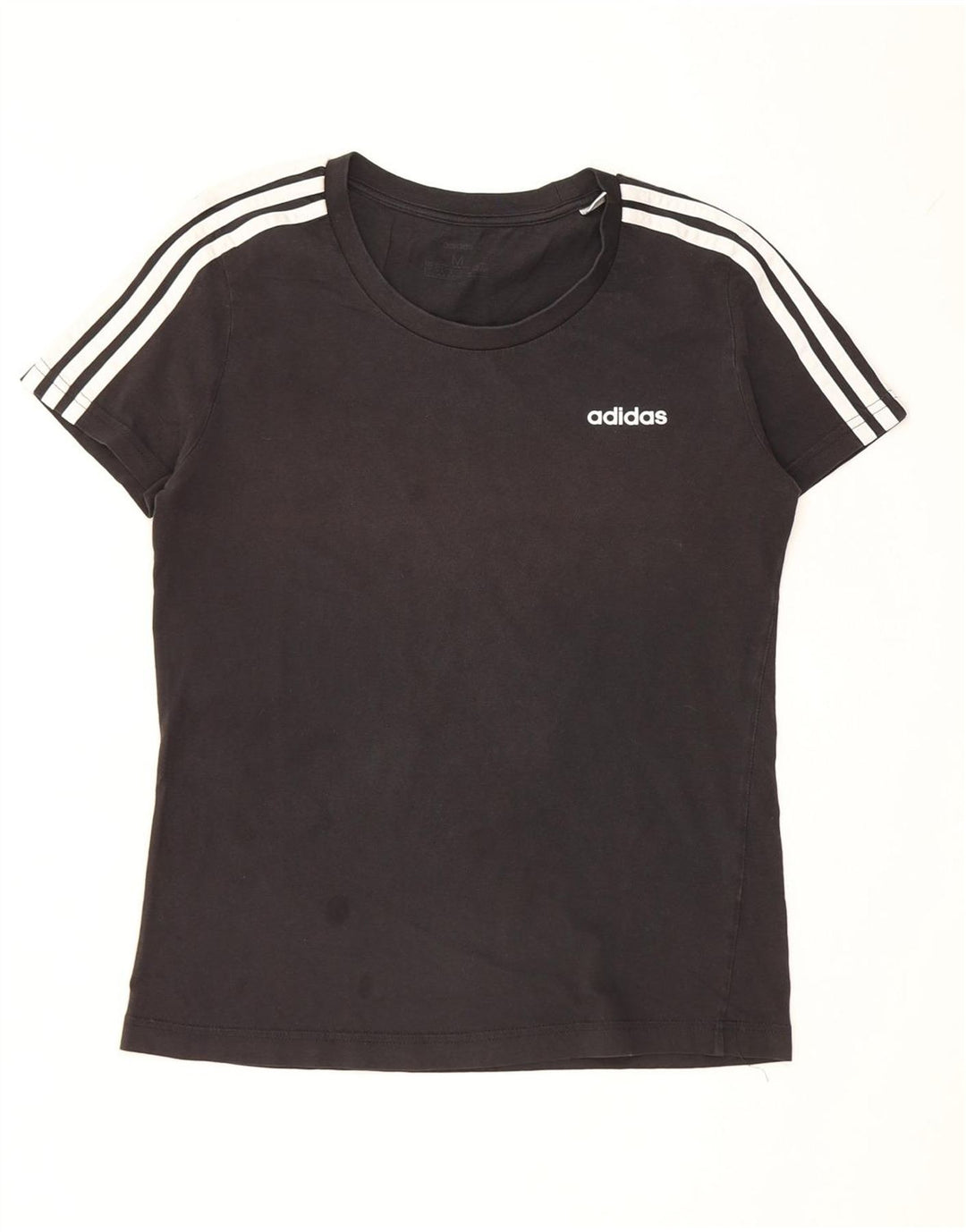 Adidas Damen T-Shirt Top UK 12/14 Medium Schwarz