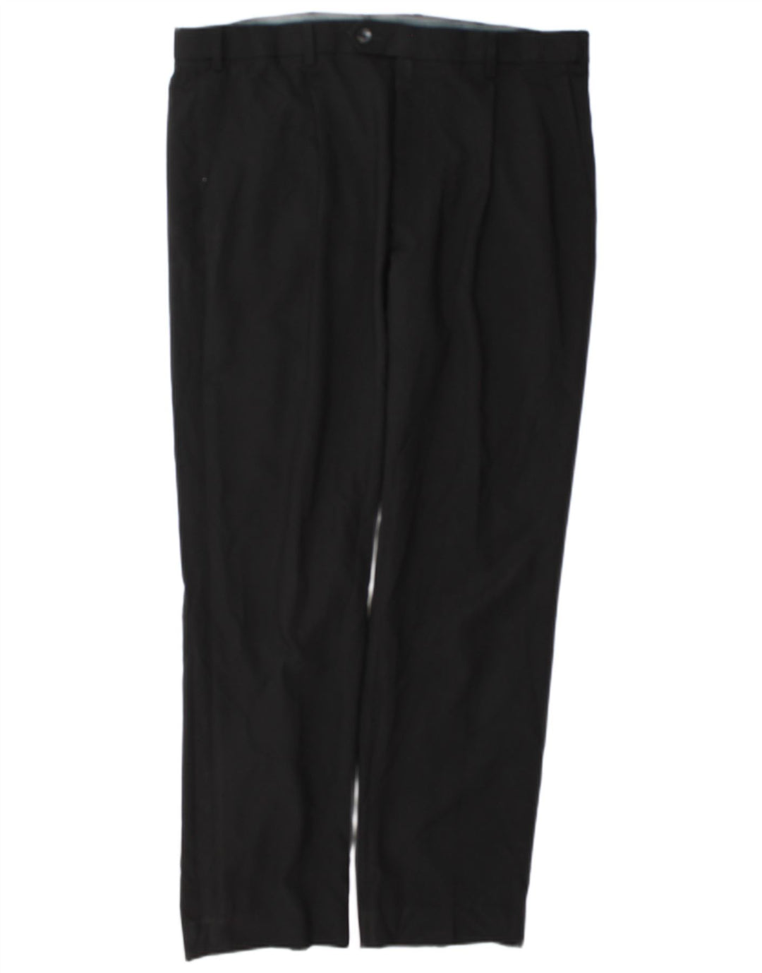 Marks & Spencer Herren-Anzughose, gerade, normal, W36, L31, Schwarz, Polyester
