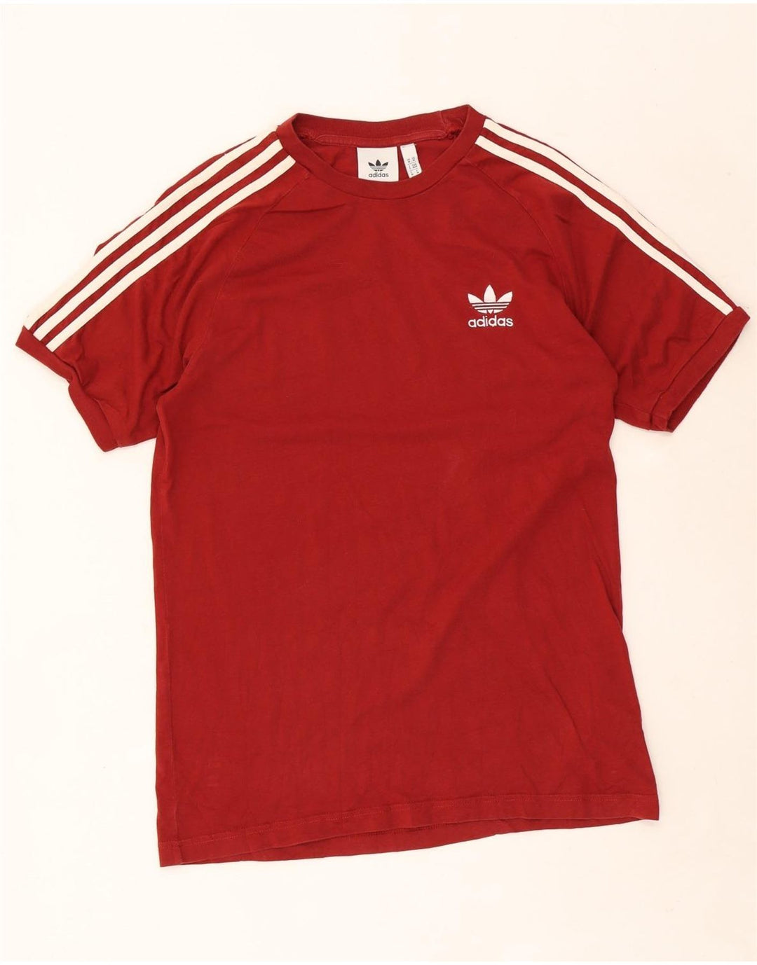 Adidas Herren T-Shirt Top Medium Burgund Baumwolle