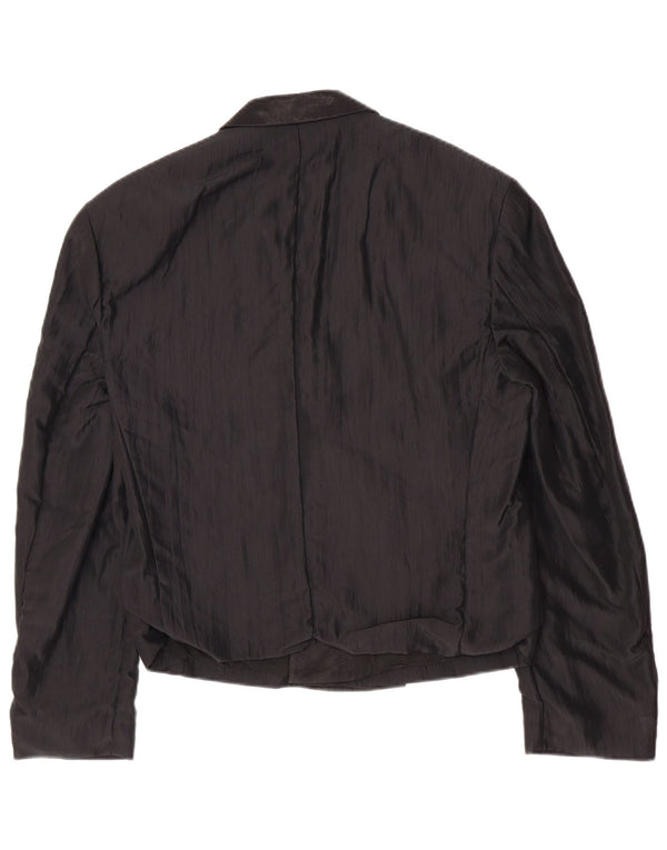 Studio Coletti Herren Zweireiher Blazer Jacke UK 38 Medium Schwarz