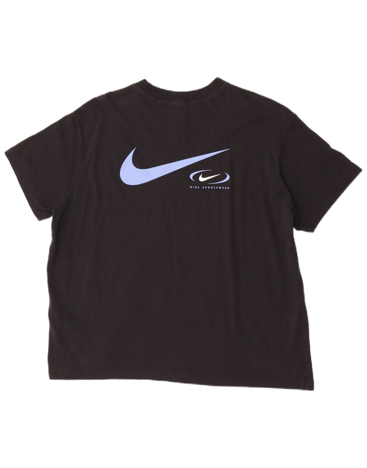Nike Herren-T-Shirt mit Grafik, groß, aus schwarzer Baumwolle