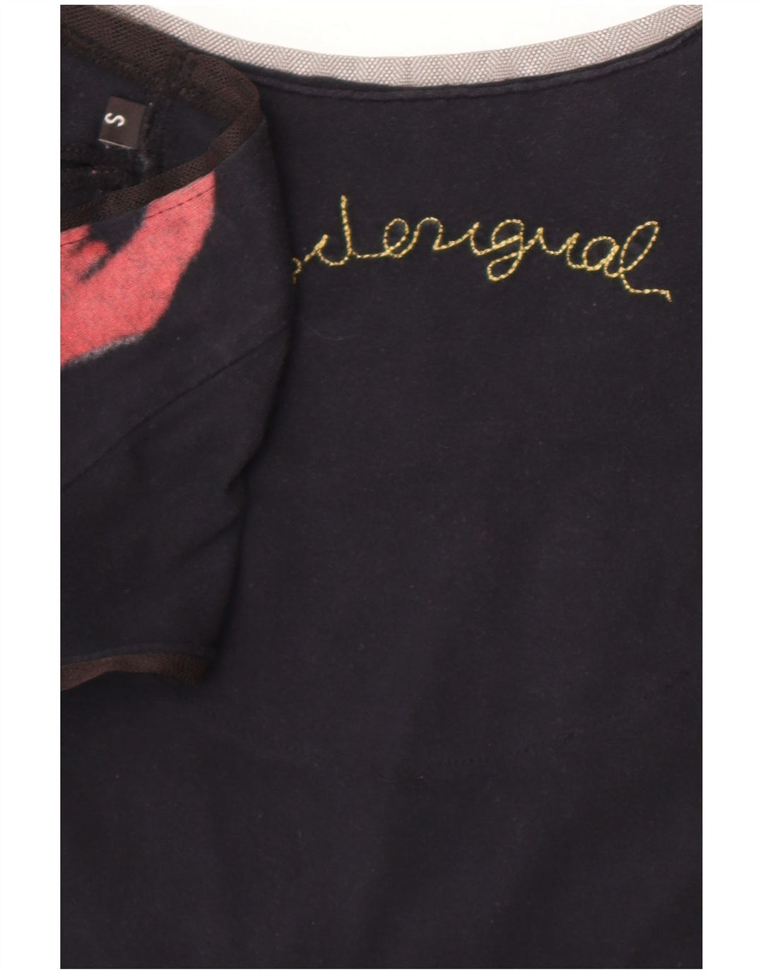 Desigual Damen Graphic Etuikleid UK 10 Small Schwarz