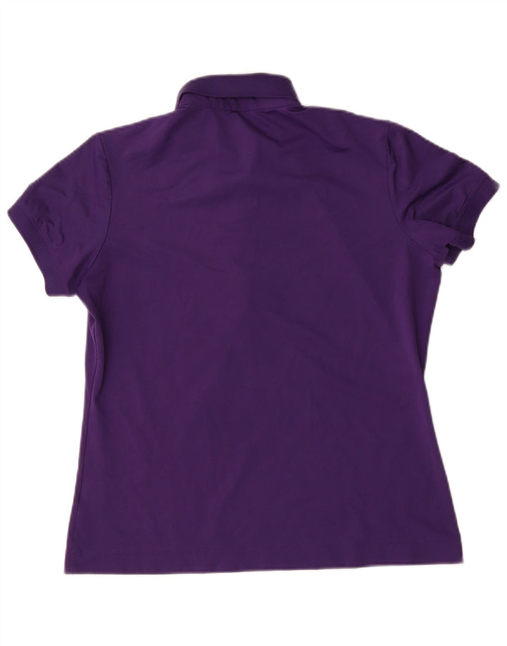 Nike Damen Dri Fit Poloshirt UK 12/14 Mittellila Polyester