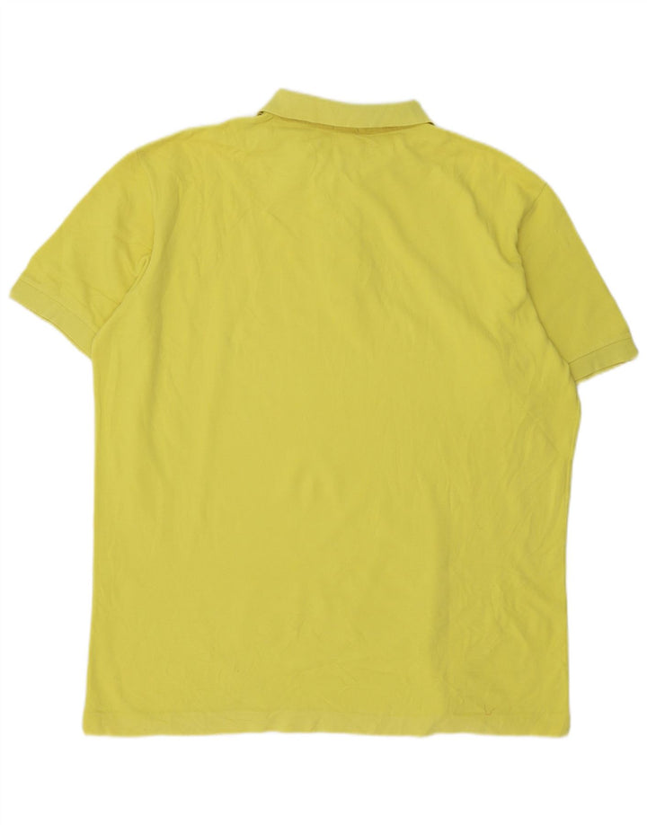 Benetton Herren Poloshirt XL Gelb Baumwolle