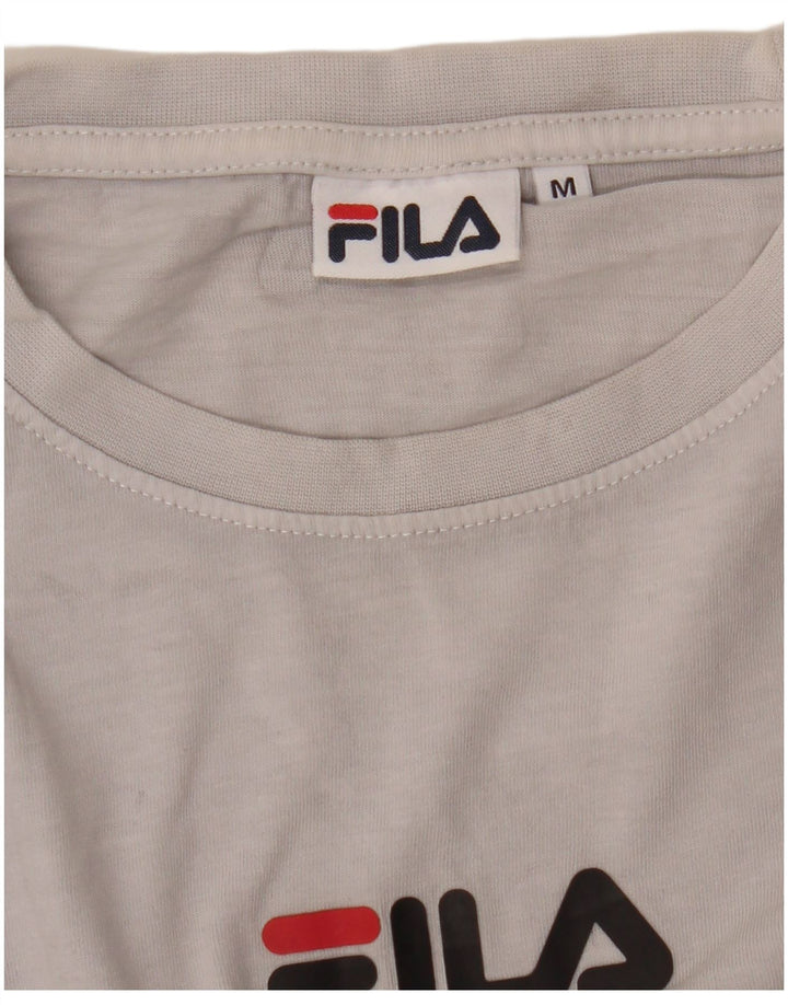 Fila Herren T-Shirt Top Medium Schwarz Colourblock