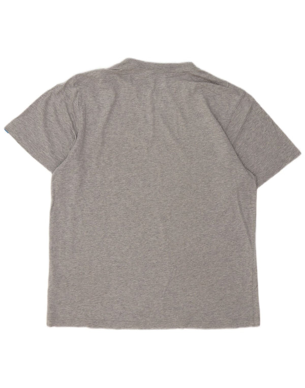 Adidas Herren Grafik T-Shirt Top Large Grau Baumwolle