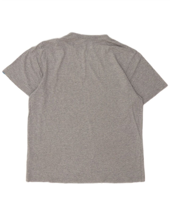 Adidas Herren Grafik T-Shirt Top Large Grau Baumwolle