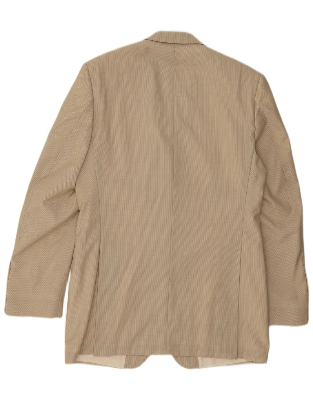 Joop Herren-Blazer mit 2 Knöpfen, IT 48, mittelbeige, Nadelstreifen-Schurwolle