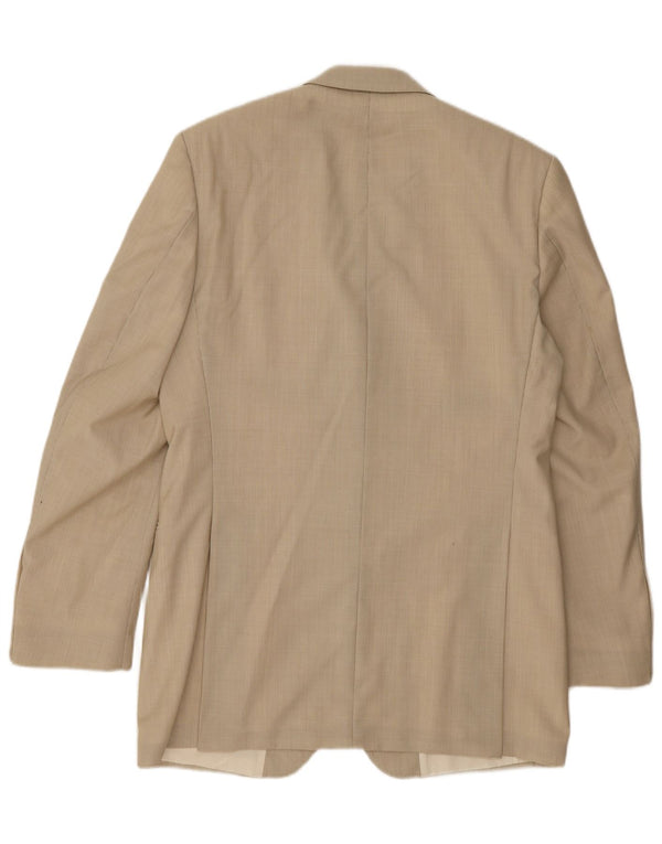 Joop Herren-Blazer mit 2 Knöpfen, IT 48, mittelbeige, Nadelstreifen-Schurwolle