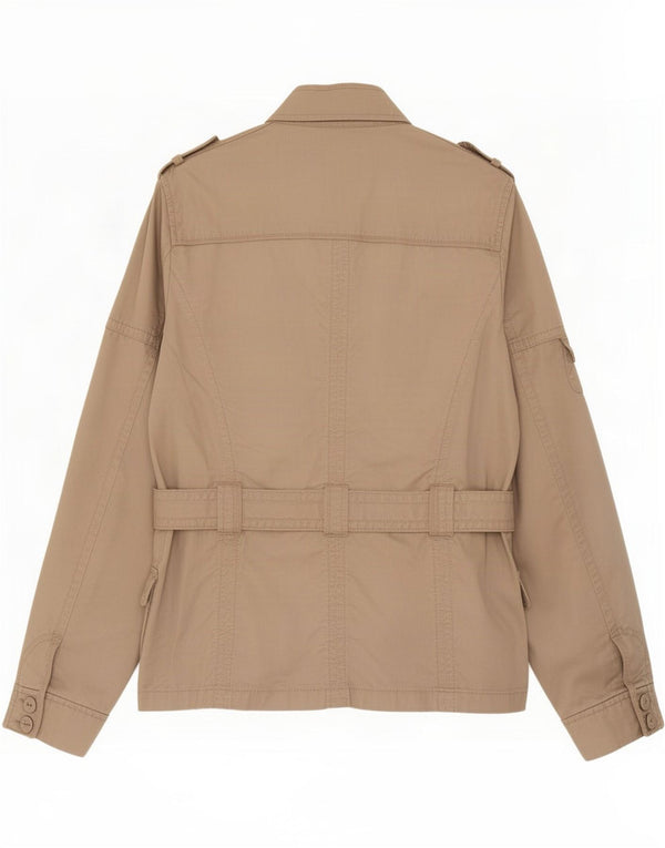 Esprit Damen Militärjacke UK 12 Mittelbeige Baumwolle