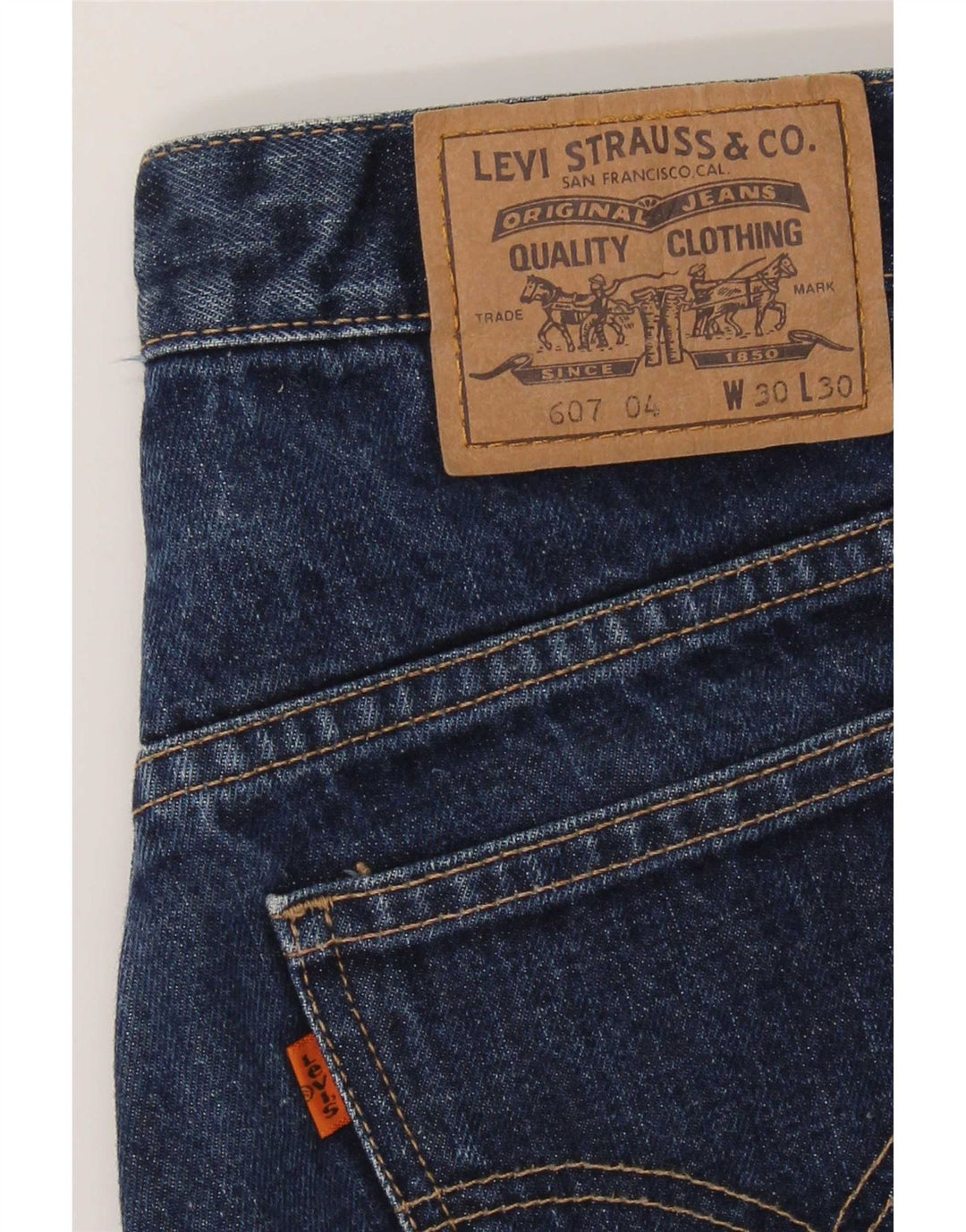 Levi's Herren 607 Bootcut Jeans W30 L30 Marineblau