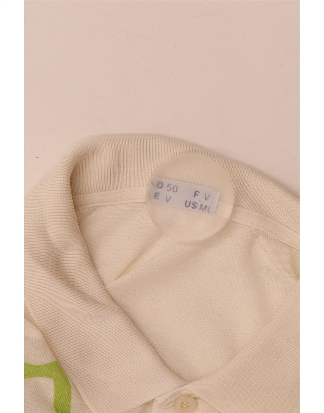 SERGIO TACCHINI Herren Poloshirt EU 50 Medium Off White Geometrische Baumwolle