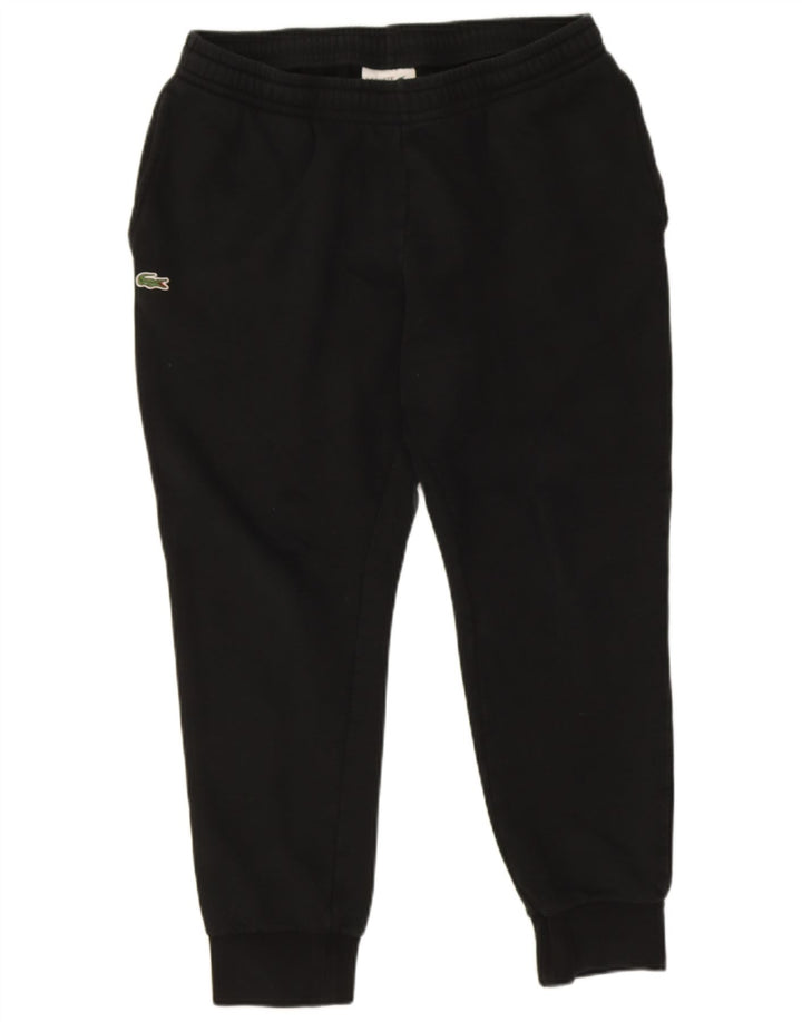 Lacoste Herren-Trainingshose, Jogginghose, Größe 5, groß, schwarze Baumwolle