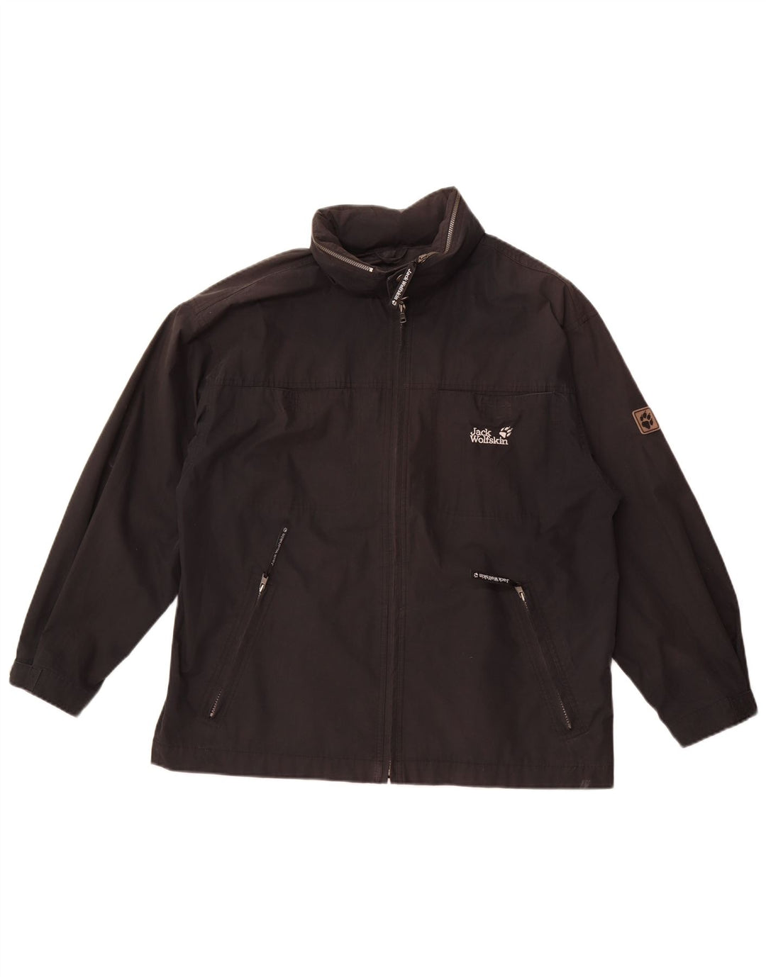 Jack Wolfskin Herren Regenjacke UK 40 Large Schwarz Polyester