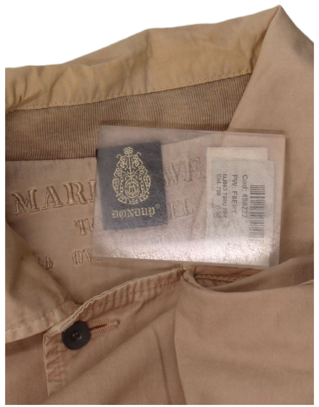 DONDUP Damen Bomberjacke IT 52 2XL Beige Baumwolle