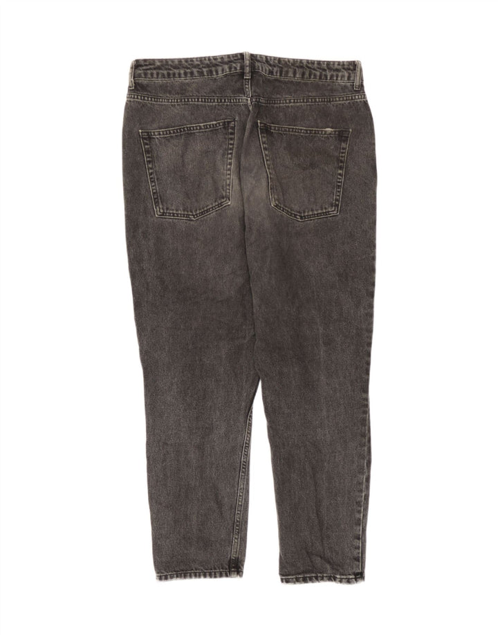 Topshop Damen Mom Tapered Jeans W34 L26 Grau