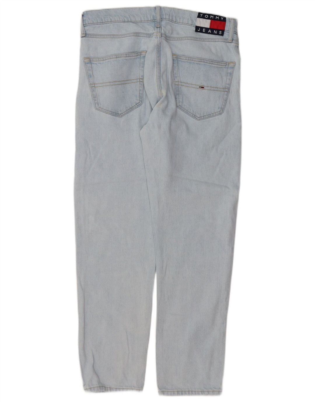 Tommy Hilfiger Herren Straight Jeans W31 L28 Blaue Baumwolle
