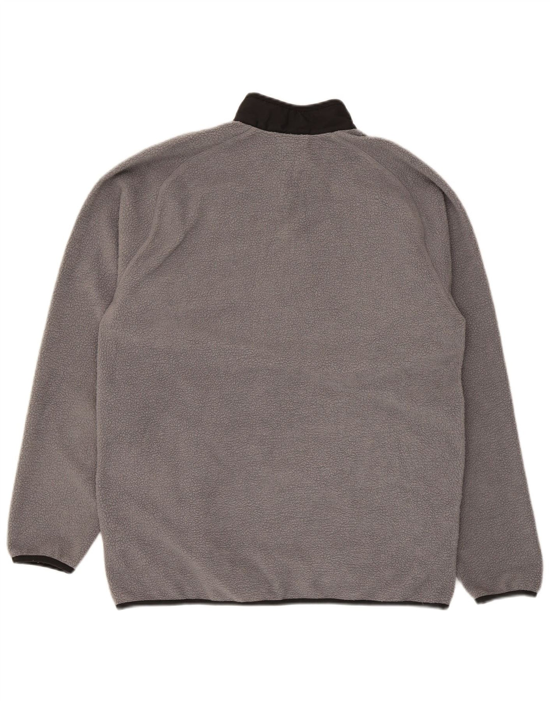 Puma Herren-Fleecepullover mit Reißverschluss am Hals, mittelgraues Farbblock-Polyester