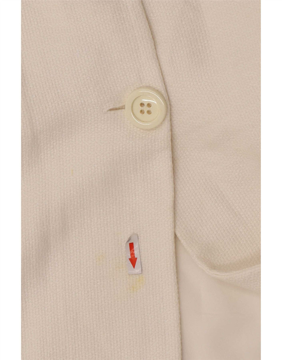 Massimo Dutti Damen Crop 2 Button Blazer Jacke EU 38 Mittelweiß