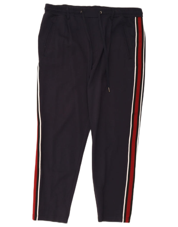 Jack & Jones Herren-Trainingshose, groß, marineblau, Colourblock-Viskose