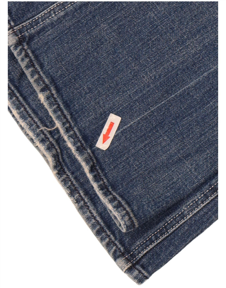7 For All Mankind Damen Bootcut-Jeans W25 L32 Blaue Baumwolle