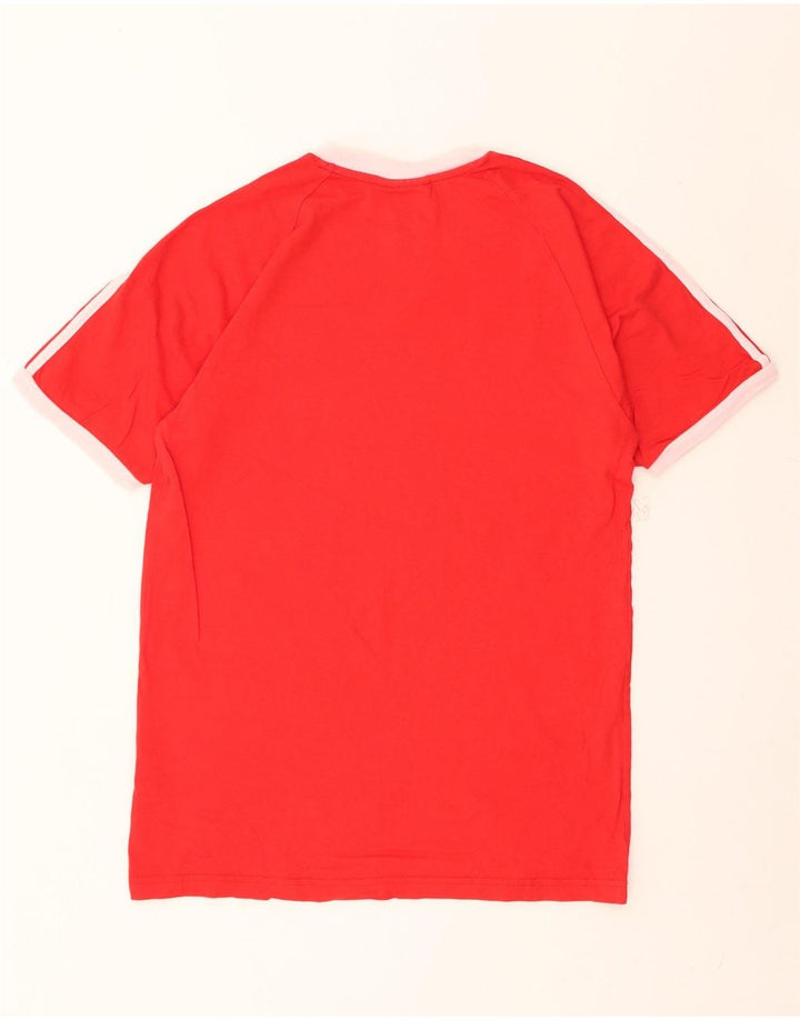 ADIDAS Mens T-Shirt Top Medium Red Cotton Vintage Adidas and Second-Hand Adidas from Messina Hembry 