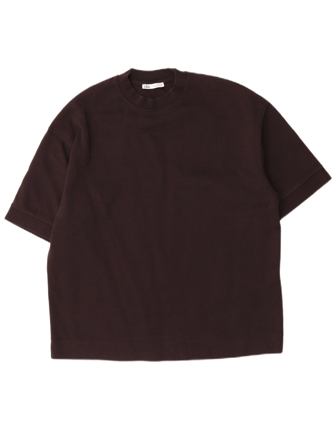 Zara Herren T-Shirt Top Small Schwarz Baumwolle