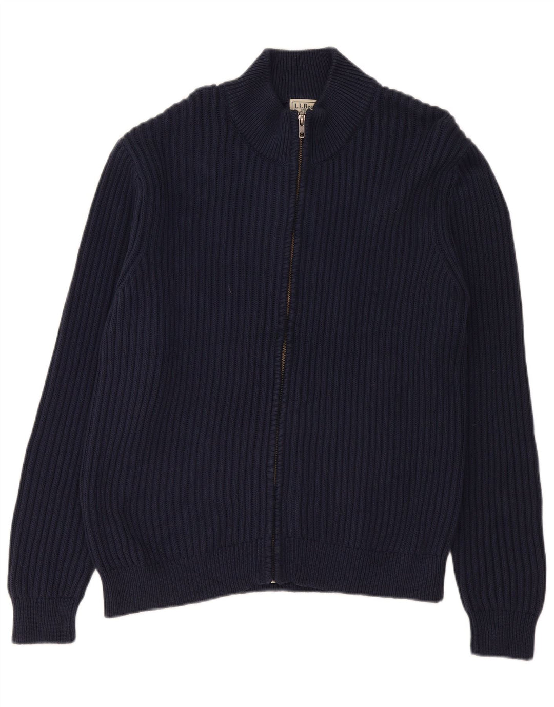 L.L.Bean Herren-Strickjacke, groß, marineblau, Baumwolle