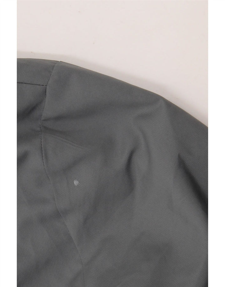 Adidas Herren Climacool Graphic Kapuzen-Regenjacke UK 40 Large Grau Polyester