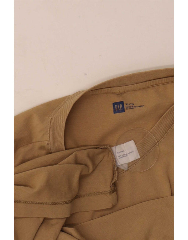 Gap Herren T-Shirt Top XL Braun Baumwolle