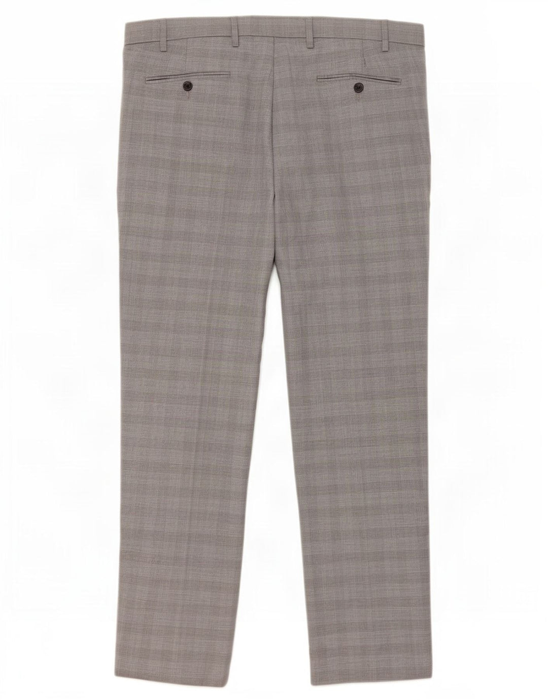 Marks & Spencer Herren-Chinohose mit normaler Passform, W40 L31, grau kariert