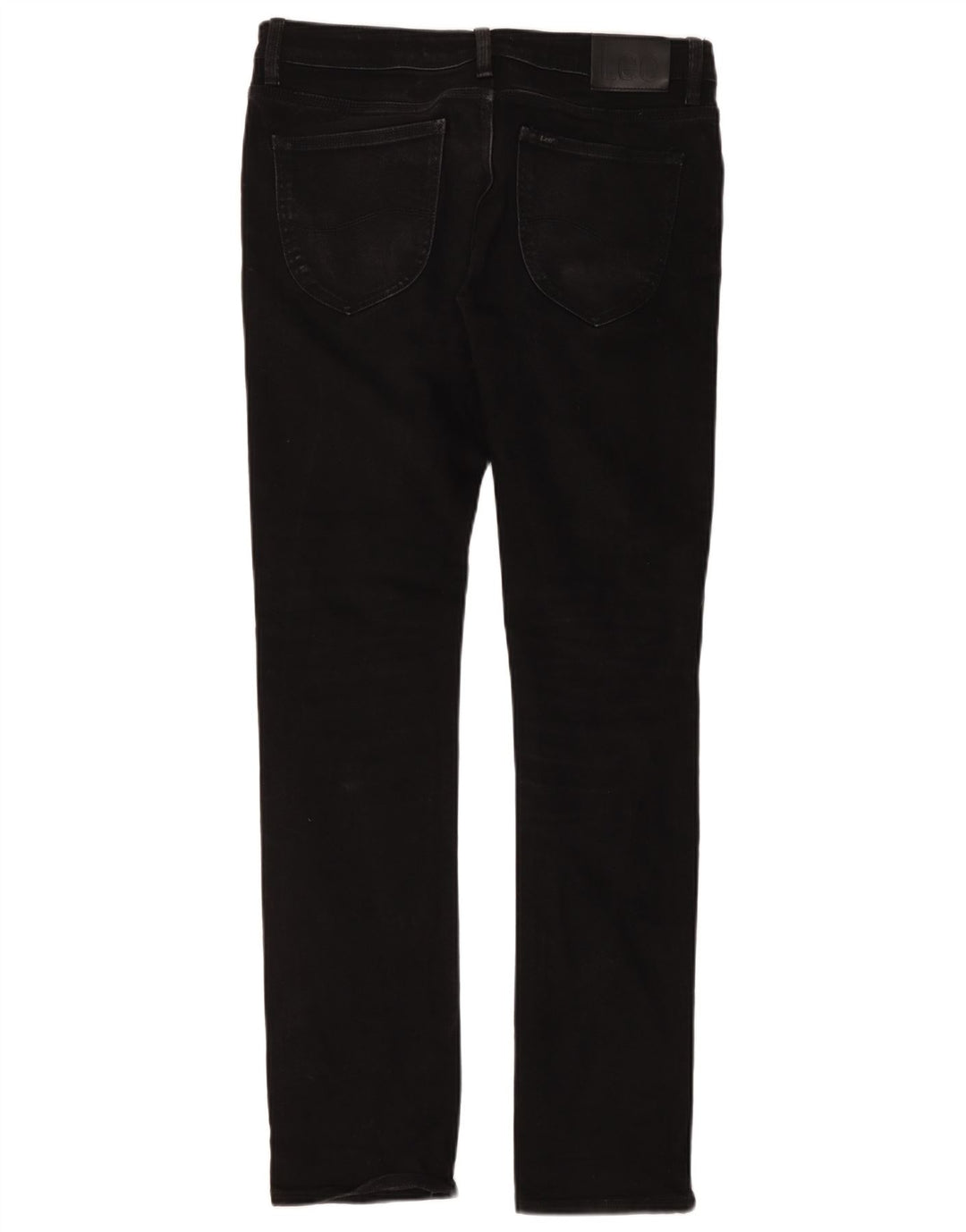 Lee Damen Slim Jeans W34 L33 Schwarze Baumwolle