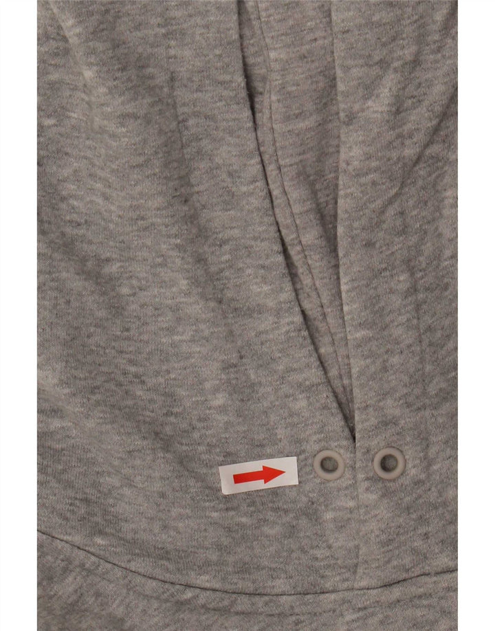 Adidas Herren Kapuzenpullover mittelgraue Baumwolle