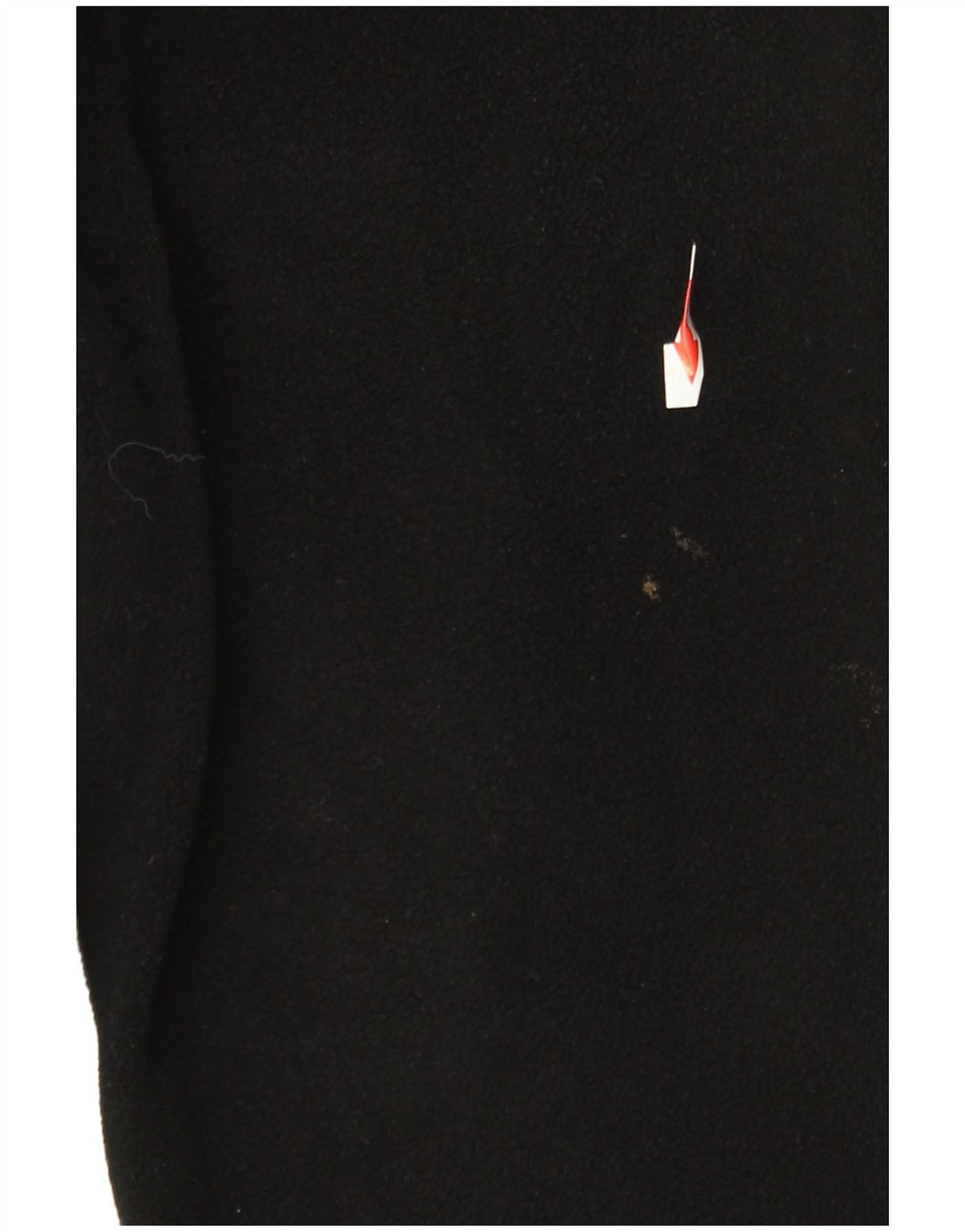 Bugatti Herren-Fleecepullover mit Reißverschluss am Hals, groß, aus schwarzem Polyester