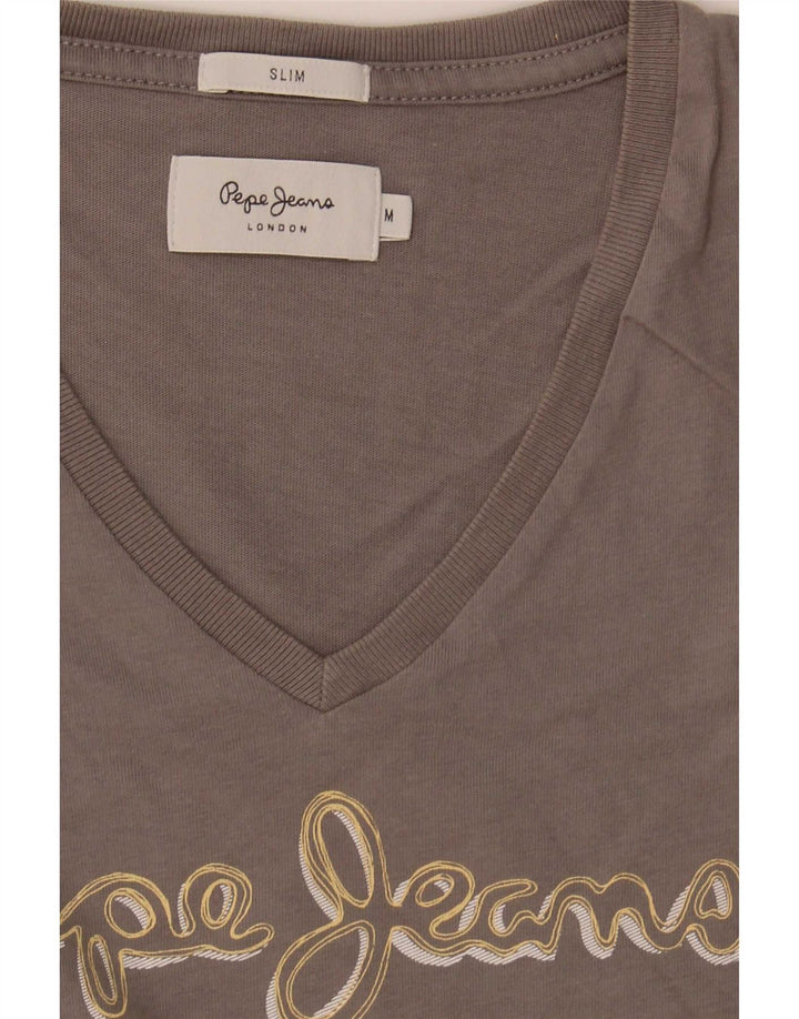 PEPE Jeans Herren Slim Graphic T-Shirt Top Mittelgrau
