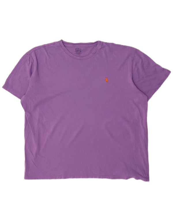 Polo Ralph Lauren Herren T-Shirt Top XL Lila Baumwolle