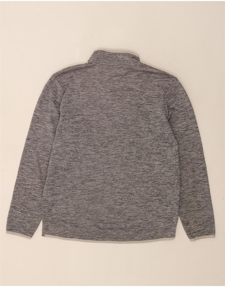 Under Armour Herren-Sweatshirt mit Reißverschluss am Hals, Mittelgrau meliertes Polyester