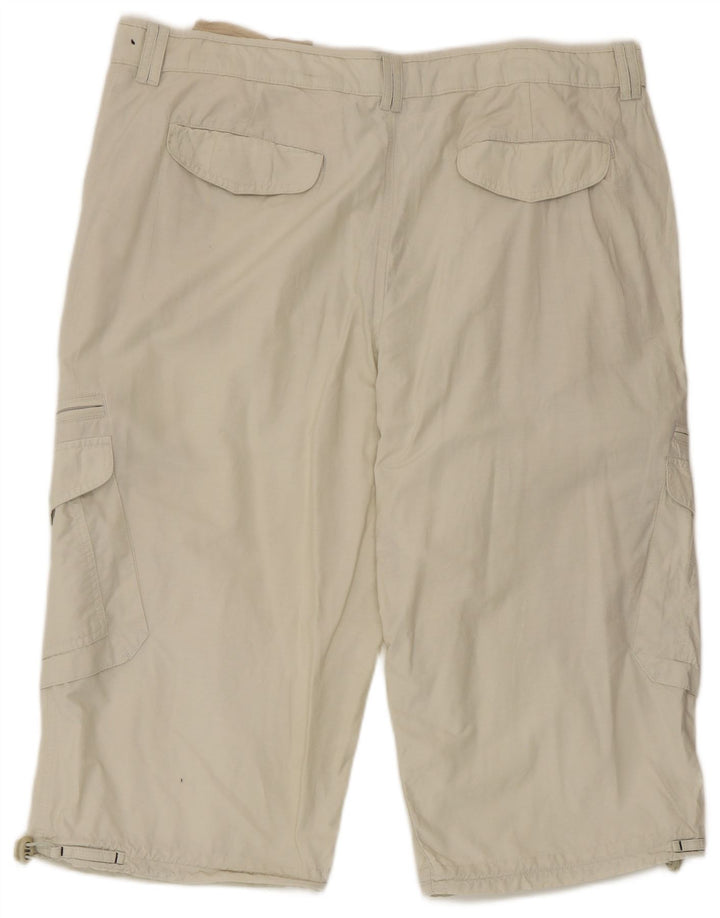 Marks & Spencer Herren Cargoshorts W40 XL Beige Baumwolle