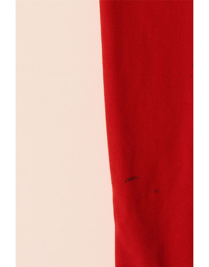 TOMMY HILFIGER Womens Straight Jeans US 8 Medium W30 L29 Red Cotton