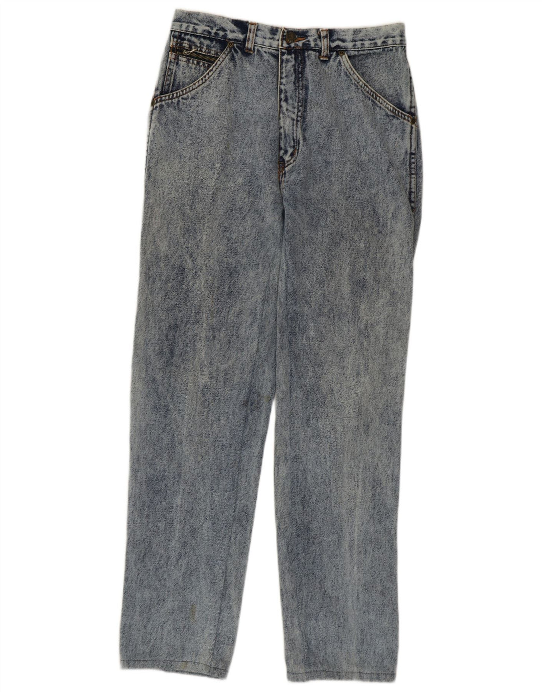 Vintage Damen Straight Jeans W33 L30 Blaue Baumwolle