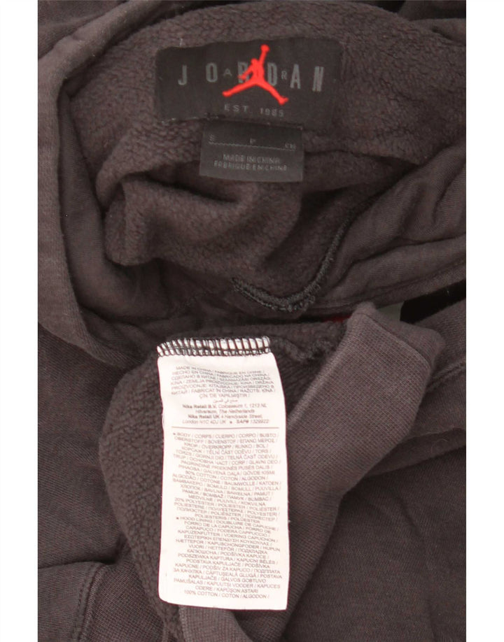 Jordan Herren-Kapuzenpullover mit Grafik, Größe S, schwarze Baumwolle