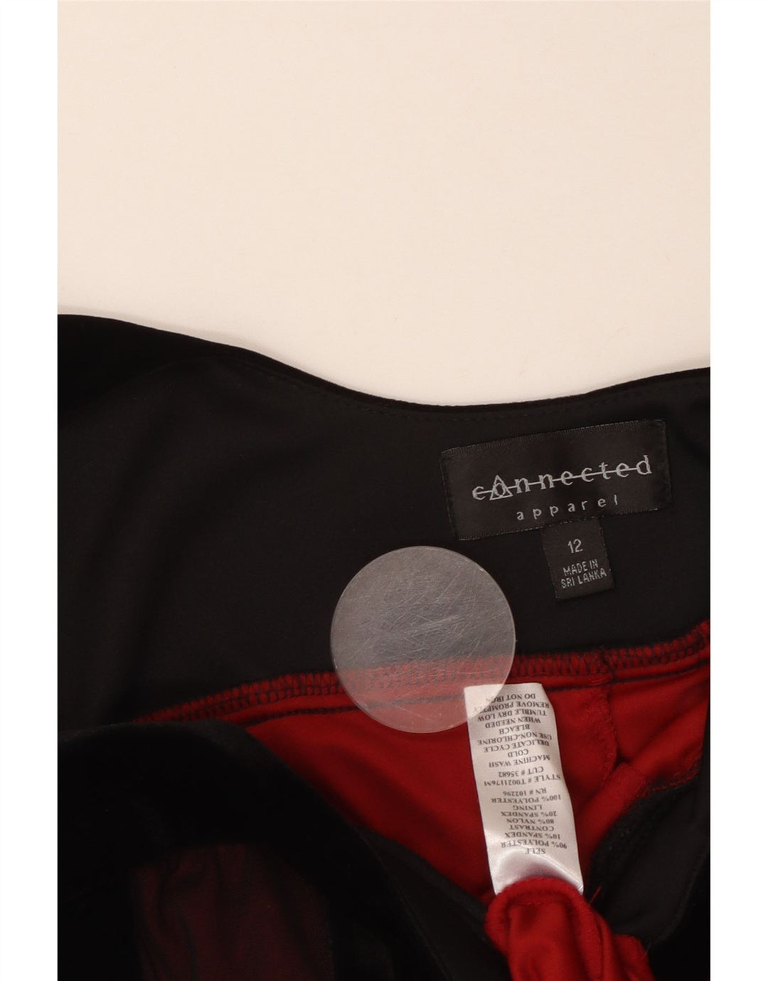 BEKLEIDUNG Damen Ärmelloses A-Linien-Kleid UK 12 Medium Burgunderrot gestreift