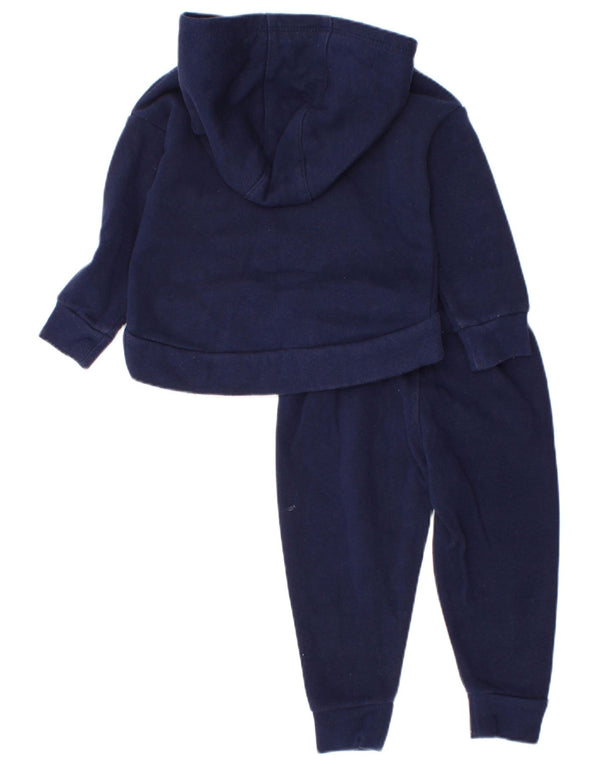 Nike Baby-Mädchen-Trainingsanzug mit grafischer Kapuze, 9–12 Monate, marineblaue Baumwolle
