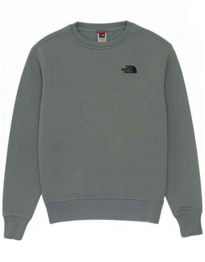 The North Face Herren-Sweatshirt-Pullover aus mittelblauer Baumwolle