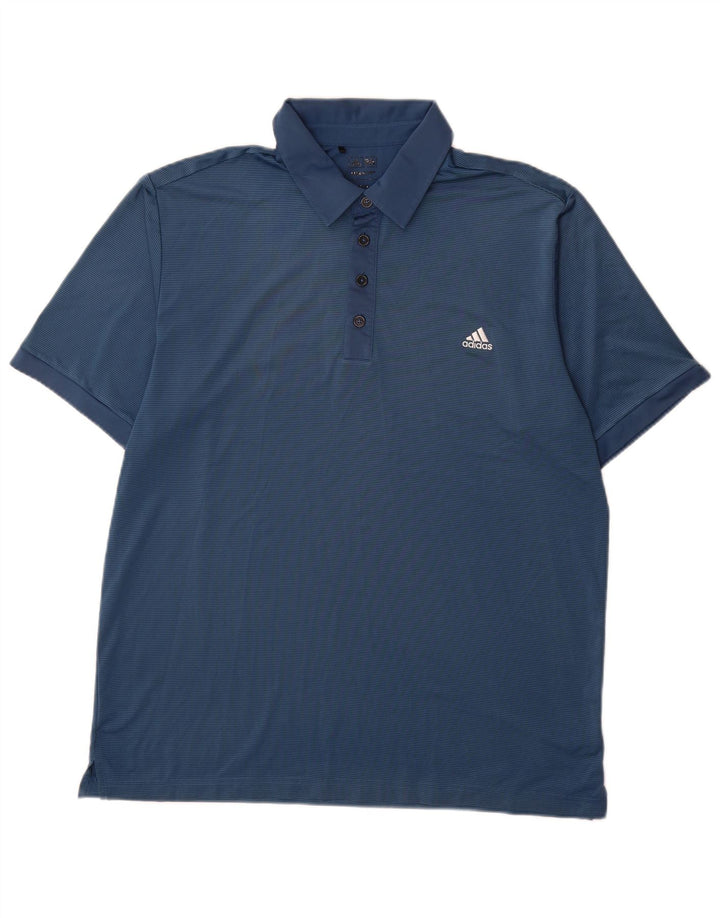 Adidas Herren Climalite Poloshirt XL Blau Polyester