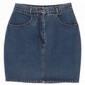 Vintage Damen Jeansrock IT 44 Medium W26 Blaue Baumwolle